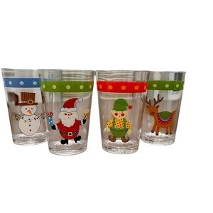 Pottery Barn Kids Holiday Tumblers Set of Four